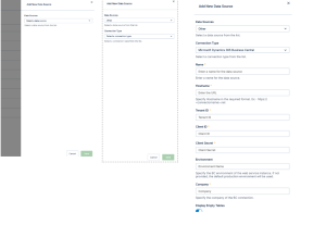 add data source connection in reports center