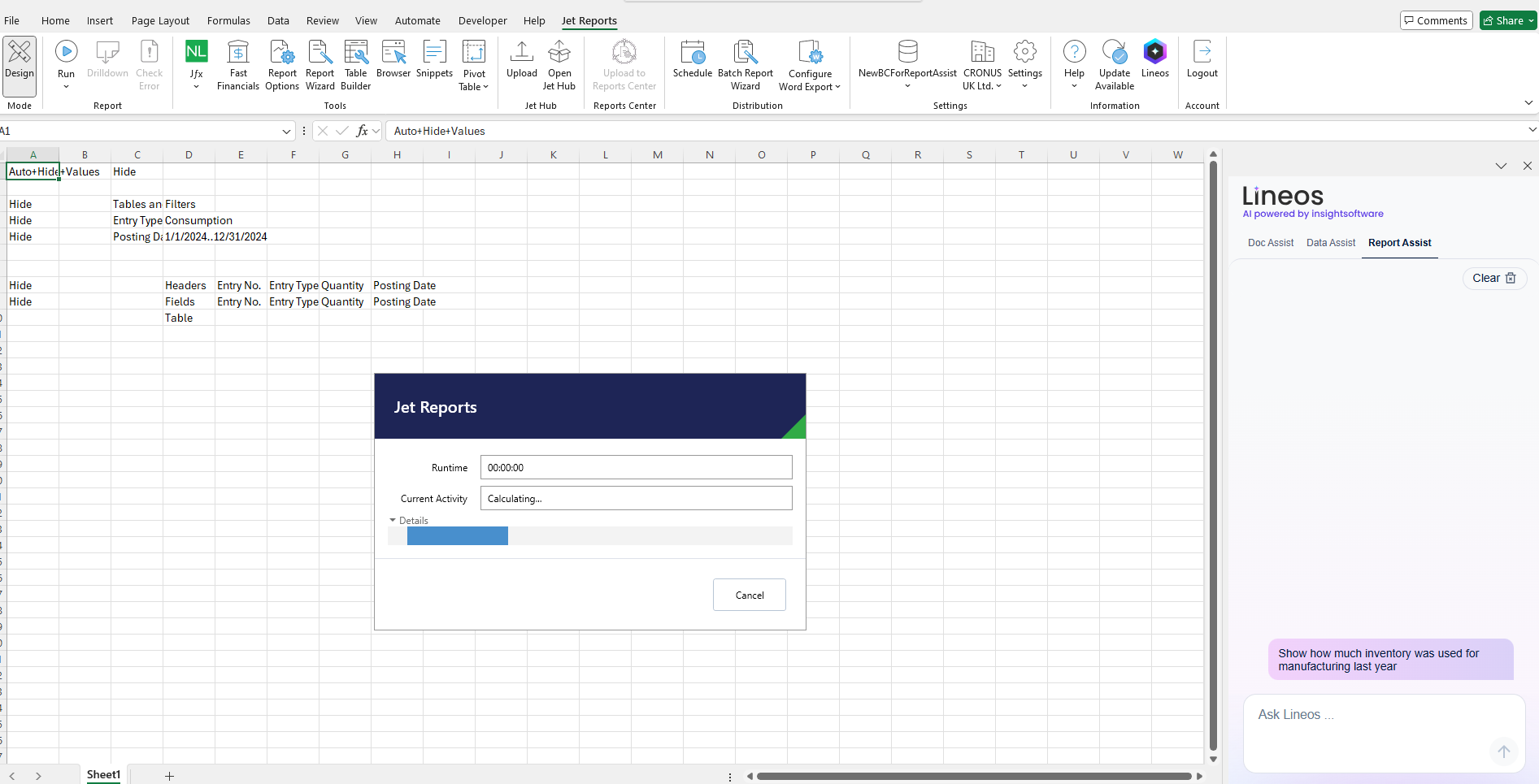Lineos AI for Jet Reports – Jet