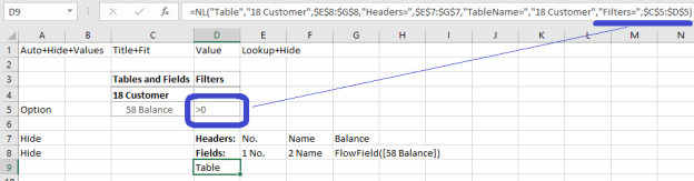 Report with Report Options